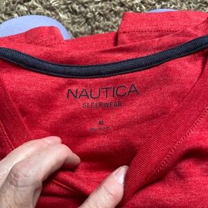 NWT Nautica Sleep Mens XL Red T shirt